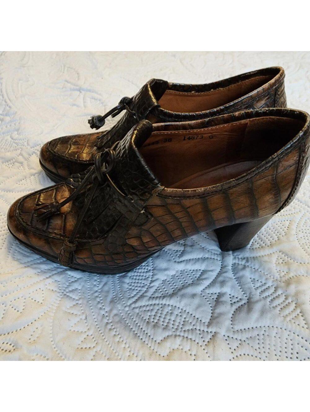 EUC Vintage Pons Quintana block heels Spain 38 - Picture 3 of 9